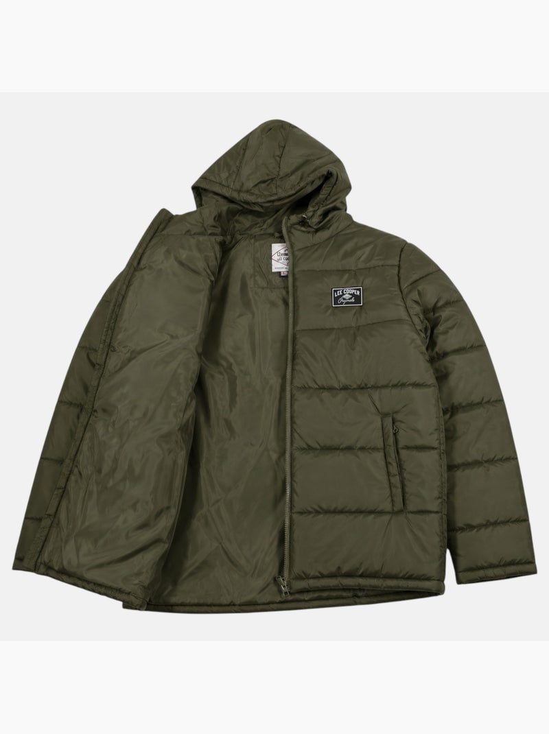 Lee cooper - chaqueta acolchada de hombre Caqui - Kiabi