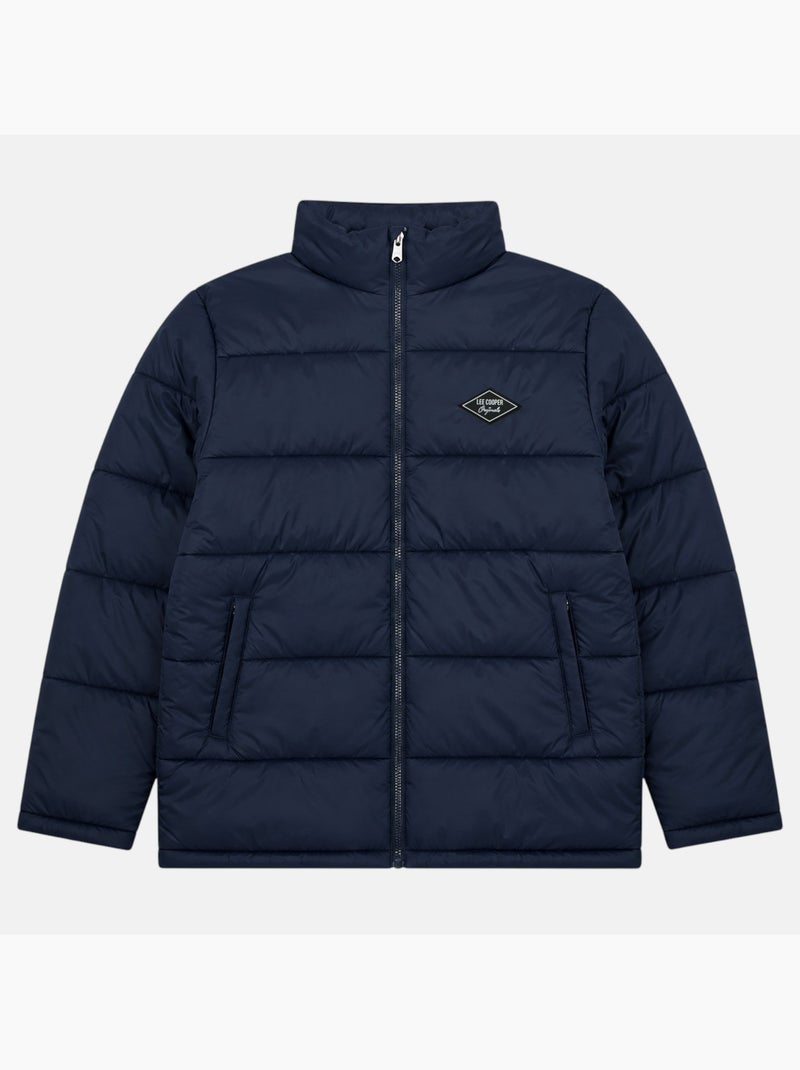 Lee cooper - chaqueta acolchada de hombre  cuello alto Azul marino - Kiabi