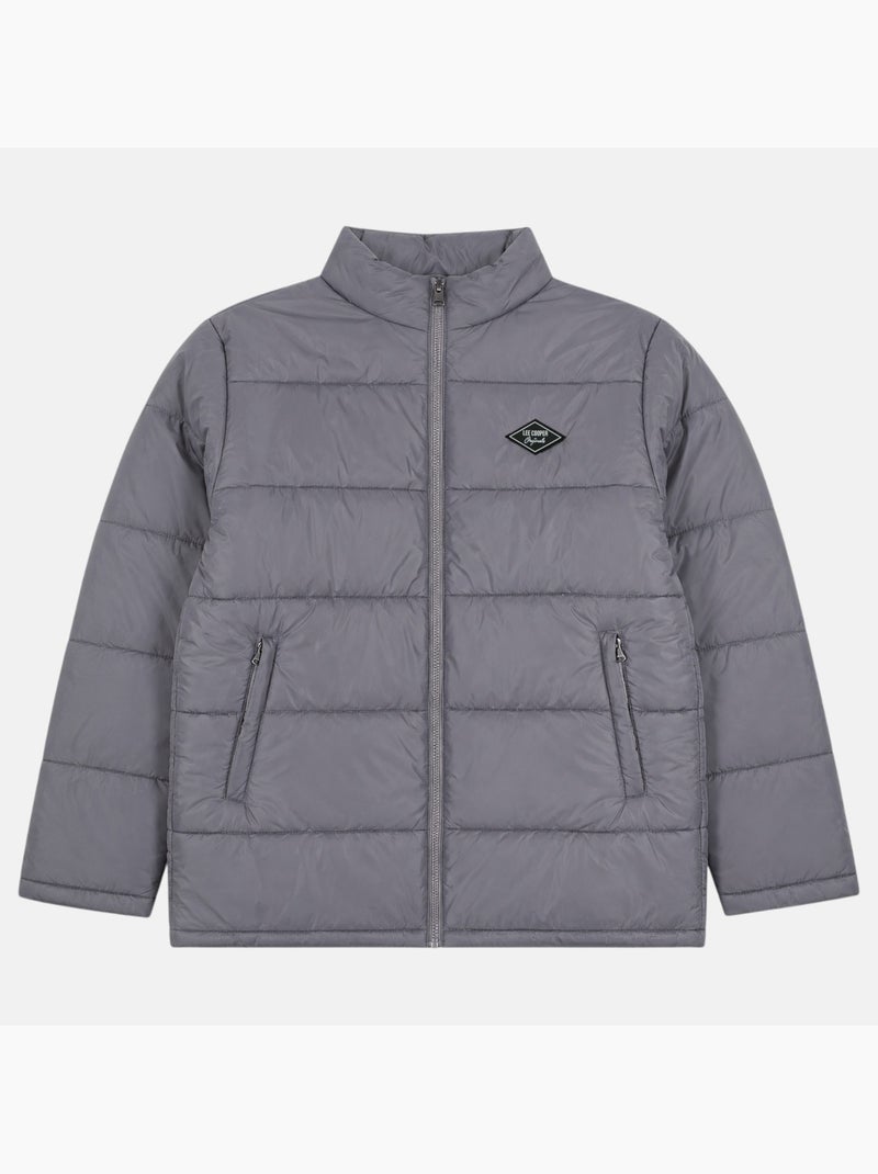 Lee cooper - chaqueta acolchada de hombre  cuello alto Gris - Kiabi