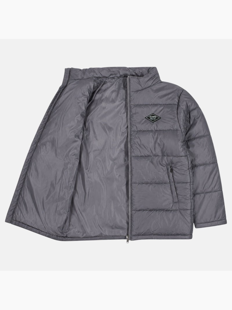 Lee cooper - chaqueta acolchada de hombre  cuello alto Gris - Kiabi