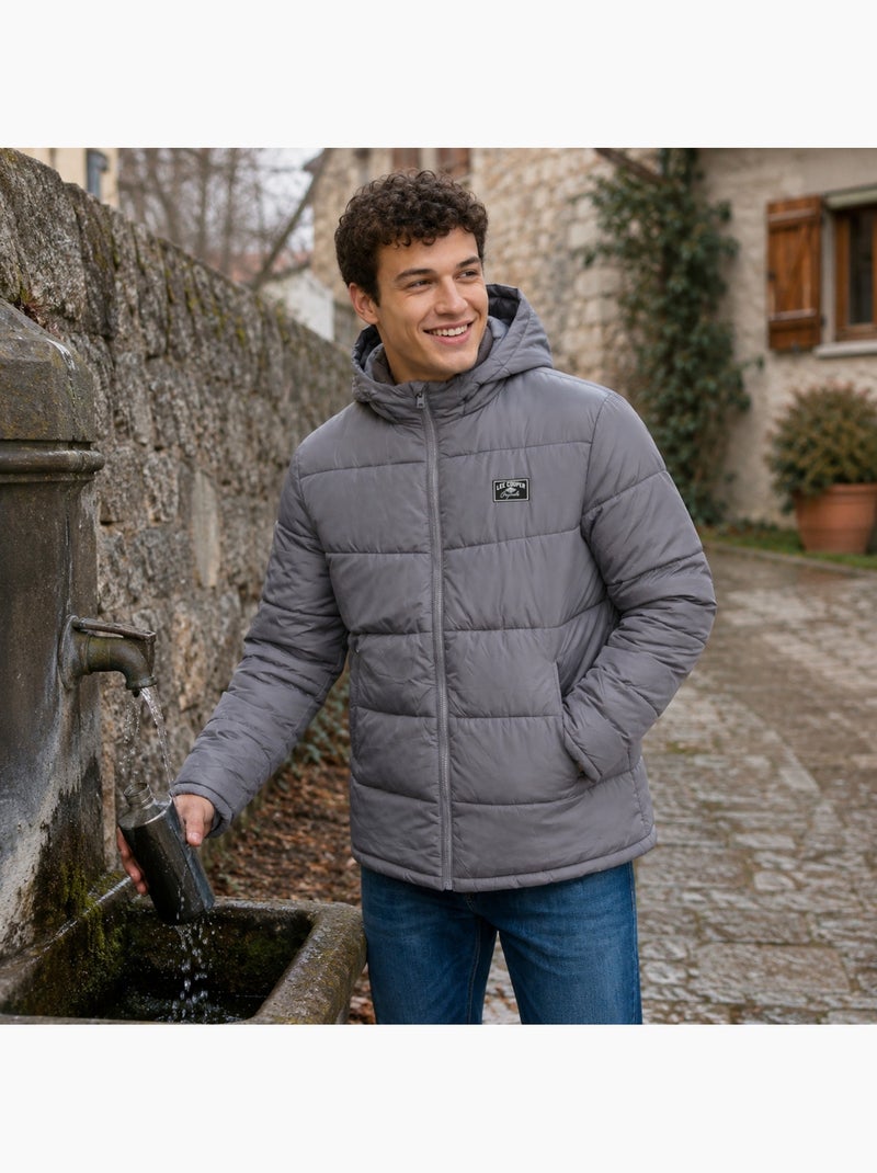 Lee cooper - chaqueta acolchada de hombre Gris - Kiabi