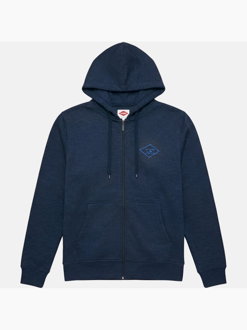 Lee Cooper - Chaqueta con capucha hombre con cremallera Azul marino - Kiabi