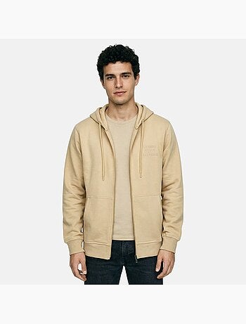 Lee Cooper - Chaqueta con capucha hombre con cremallera