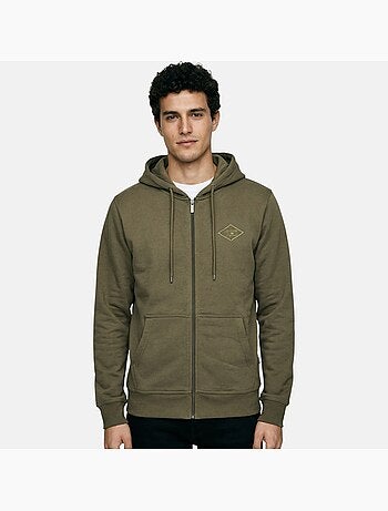 Lee Cooper - Chaqueta con capucha hombre con cremallera