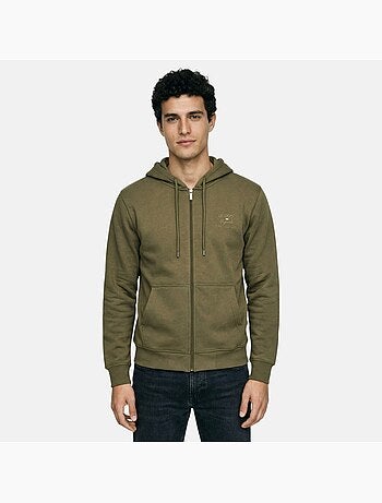 Lee Cooper - Chaqueta con capucha hombre con cremallera