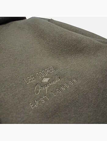 Lee Cooper - Chaqueta con capucha hombre con cremallera