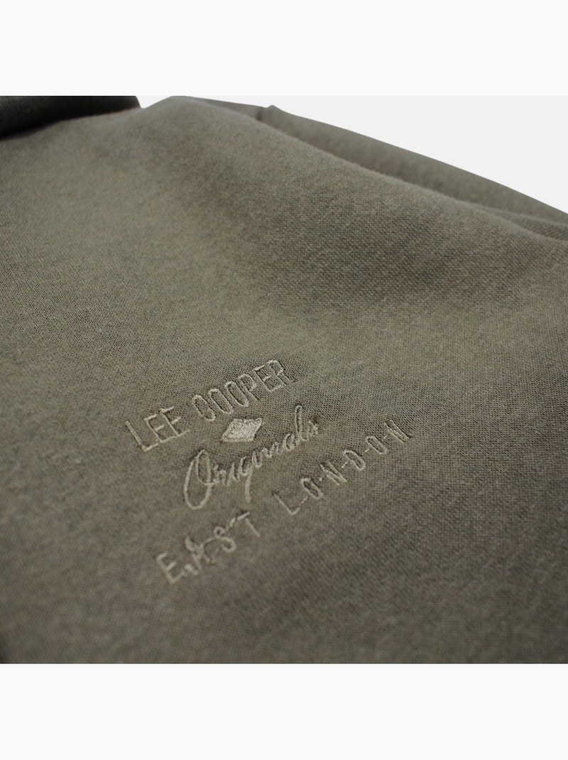 Lee Cooper - Chaqueta con capucha hombre con cremallera Caqui - Kiabi