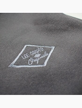 Lee Cooper - Chaqueta con capucha hombre con cremallera