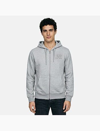 Lee Cooper - Chaqueta con capucha hombre con cremallera