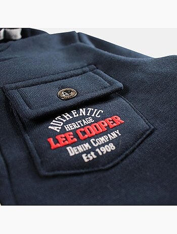 Lee Cooper - Chaqueta con capucha y botones para niño
