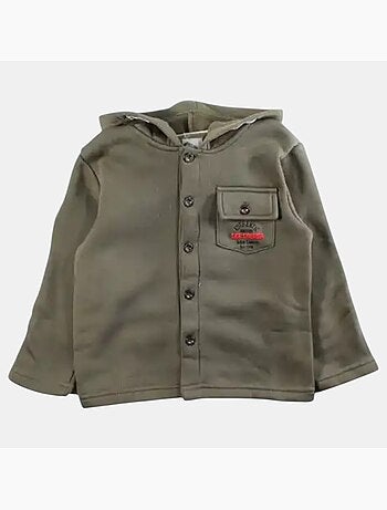 Lee Cooper - Chaqueta con capucha y botones para niño