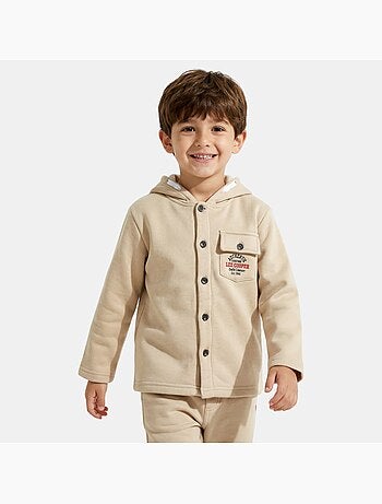Lee Cooper - Chaqueta con capucha y botones para niño