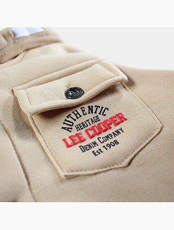 Lee Cooper - Chaqueta con capucha y botones para niño