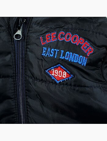 Lee Cooper - Conjunto bebé compuesto por chaqueta acolchada camiseta de manga larga y jeans