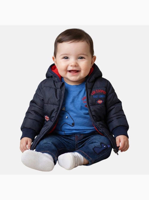 Lee Cooper - Conjunto bebé compuesto por chaqueta acolchada camiseta de manga larga y jeans - Kiabi