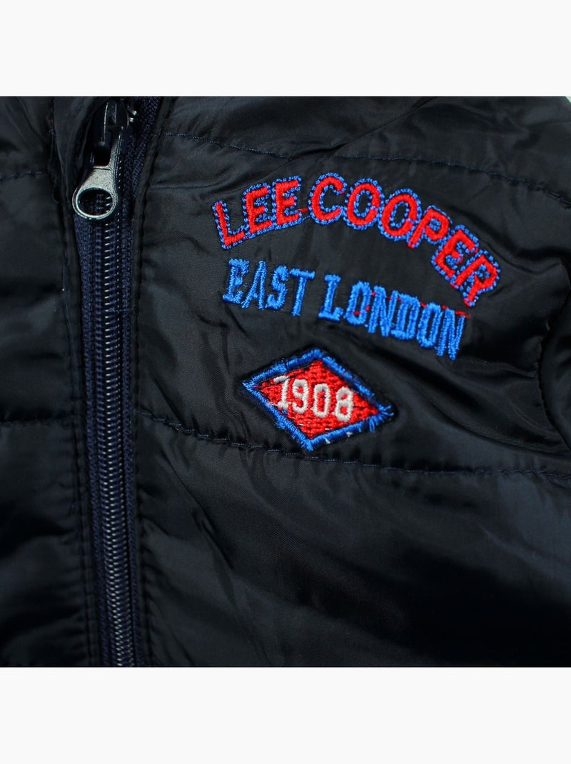 Lee Cooper - Conjunto bebé compuesto por chaqueta acolchada camiseta de manga larga y jeans Azul - Kiabi