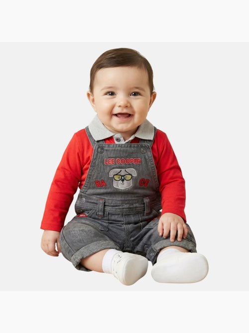 Lee Cooper - Conjunto bebé compuesto por chaqueta acolchada camiseta de manga larga y jeans - Kiabi