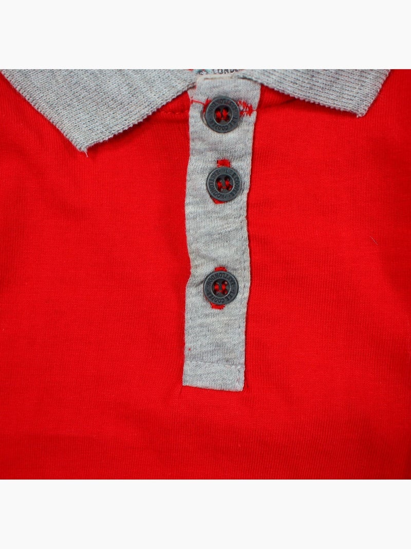 Lee Cooper - Conjunto bebé compuesto por chaqueta acolchada camiseta de manga larga y jeans Gris - Kiabi