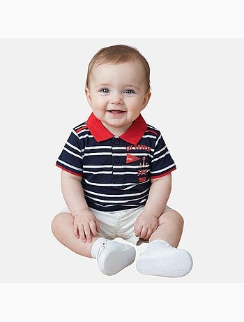 Lee Cooper - Conjunto bebé niño polo de manga corta y pantalón corto