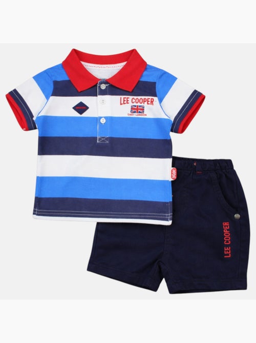 Lee Cooper - Conjunto bebé niño polo de manga corta y pantalón corto - Kiabi Lee Cooper - Conjunto bebé niño polo de manga corta y pantalón corto - Kiabi