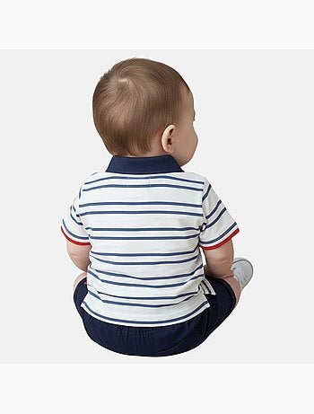 Lee Cooper - Conjunto bebé niño polo de manga corta y pantalón corto