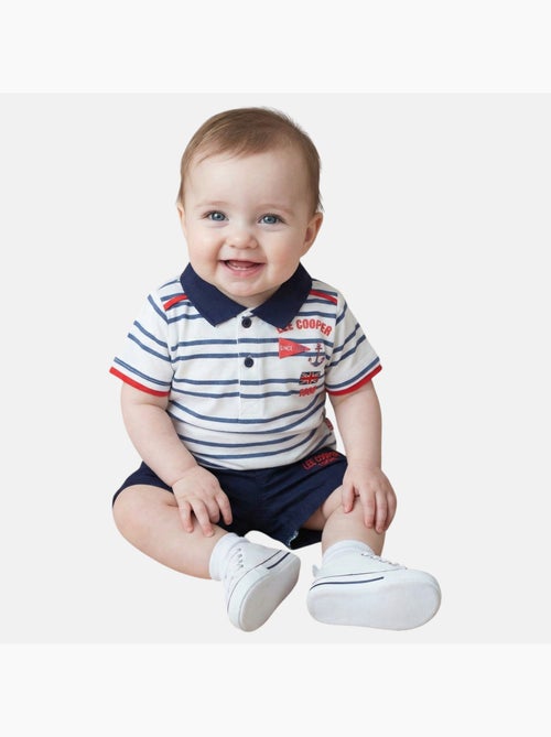 Lee Cooper - Conjunto bebé niño polo de manga corta y pantalón corto - Kiabi Lee Cooper - Conjunto bebé niño polo de manga corta y pantalón corto - Kiabi