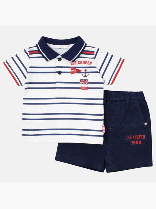 Lee Cooper - Conjunto bebé niño polo de manga corta y pantalón corto - Kiabi Lee Cooper - Conjunto bebé niño polo de manga corta y pantalón corto - Kiabi