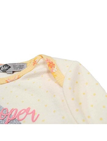 Lee Cooper - Conjunto body con camiseta de manga larga y leggings bebé