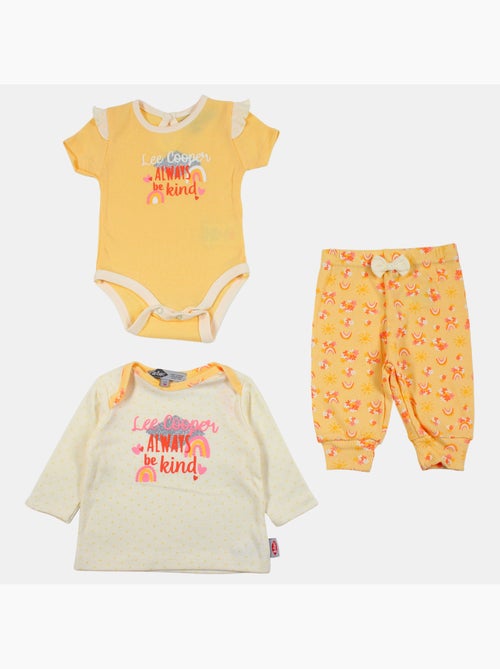 Lee Cooper - Conjunto body con camiseta de manga larga y leggings bebé - Kiabi