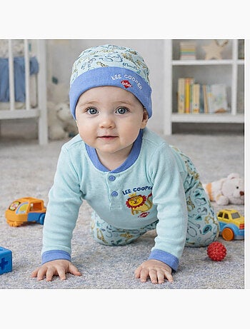 Lee Cooper - Conjunto body y leggings con gorro bebé