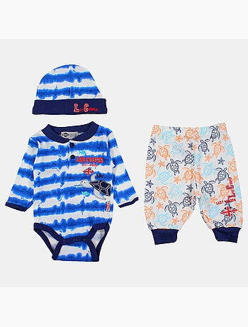 Lee Cooper - Conjunto body y leggings con gorro bebé