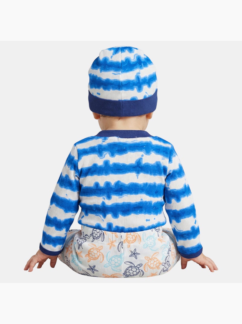 Lee Cooper - Conjunto body y leggings con gorro bebé Azul marino - Kiabi