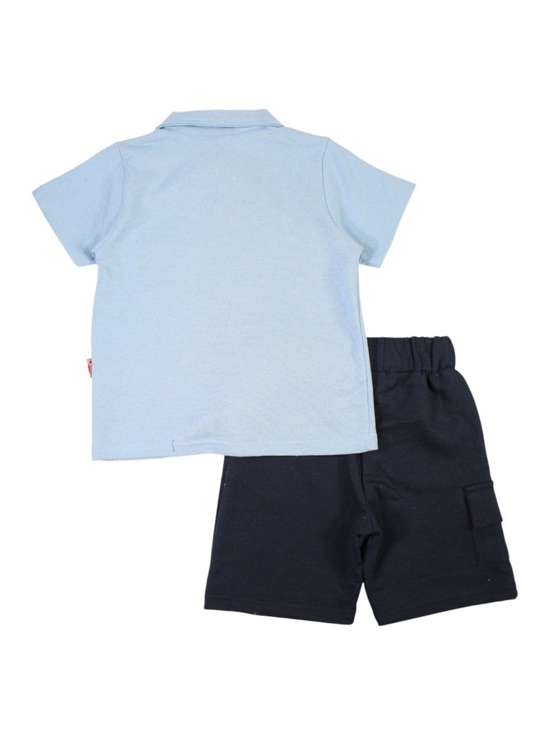 Lee Cooper - Conjunto camisa y short bebé niño Azul - Kiabi