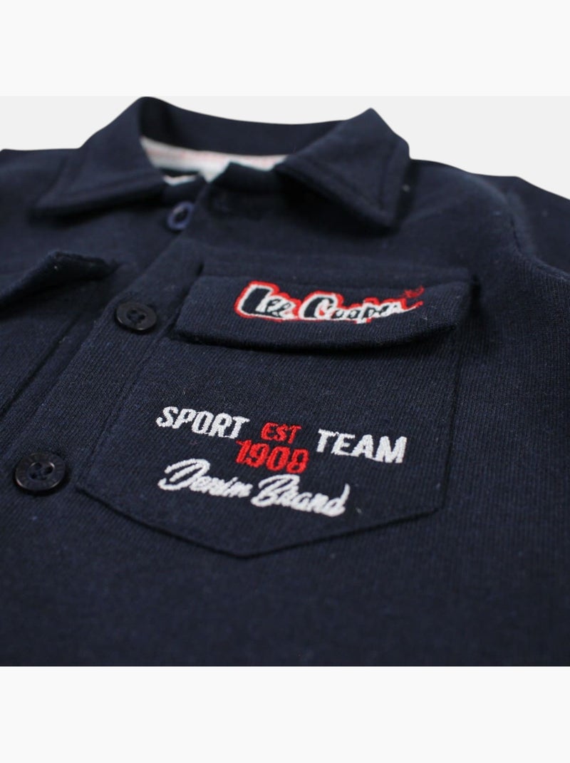 Lee Cooper - Conjunto camisa y short bebé niño Azul marino - Kiabi