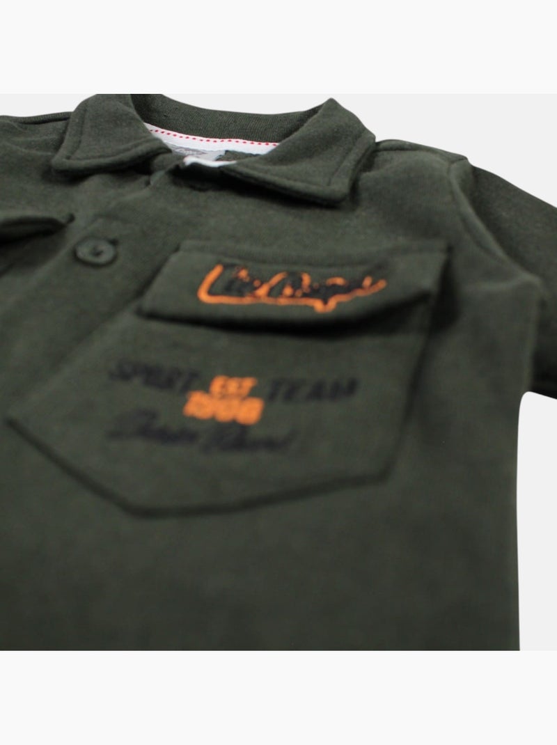 Lee Cooper - Conjunto camisa y short bebé niño Caqui - Kiabi