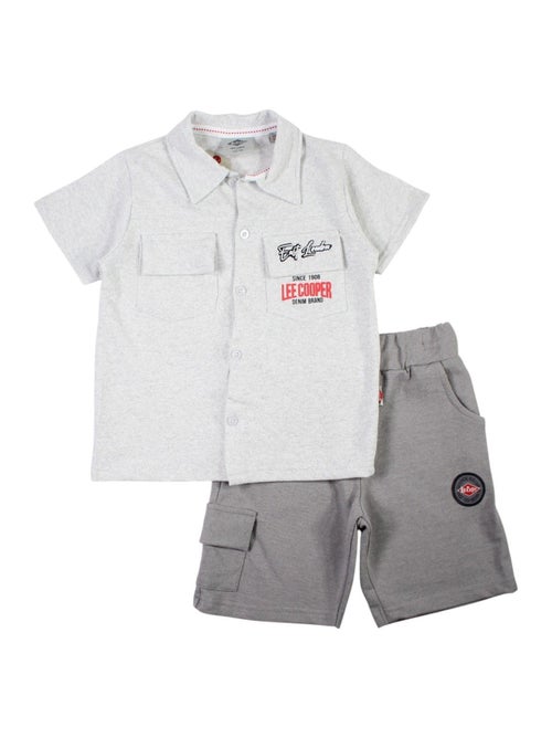 Lee Cooper - Conjunto camisa y short bebé niño - Kiabi Lee Cooper - Conjunto camisa y short bebé niño - Kiabi