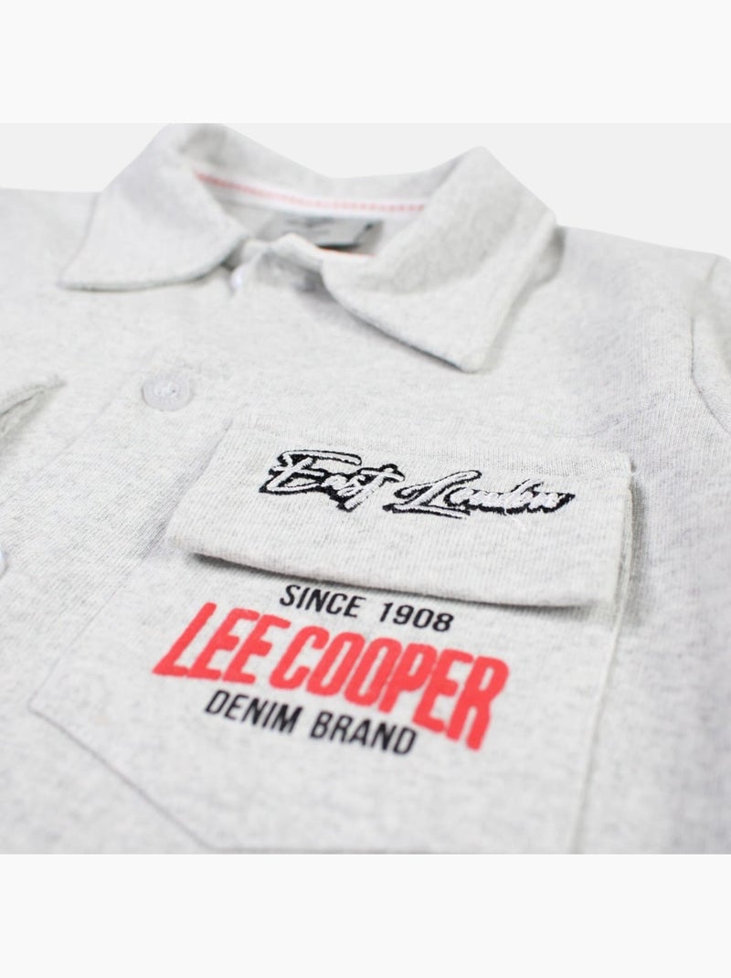 Lee Cooper - Conjunto camisa y short bebé niño Gris - Kiabi