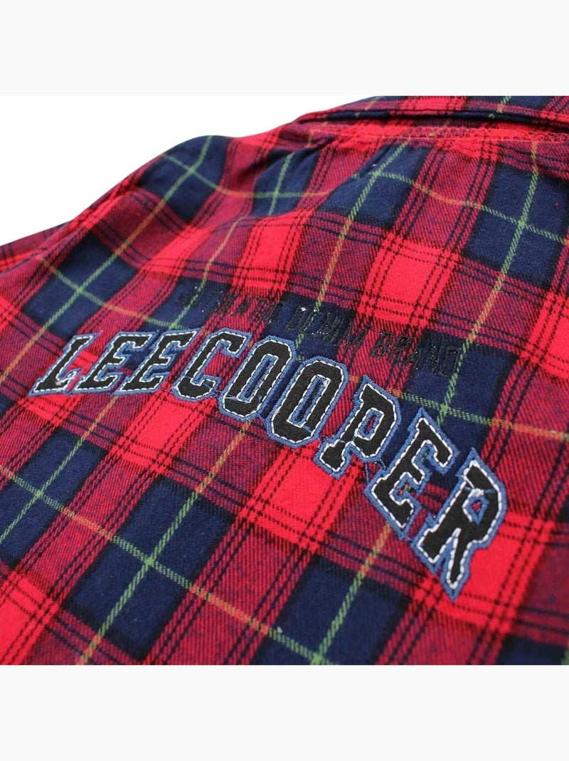Lee Cooper - Conjunto camiseta con camisa y pantalón bebé Rojo - Kiabi
