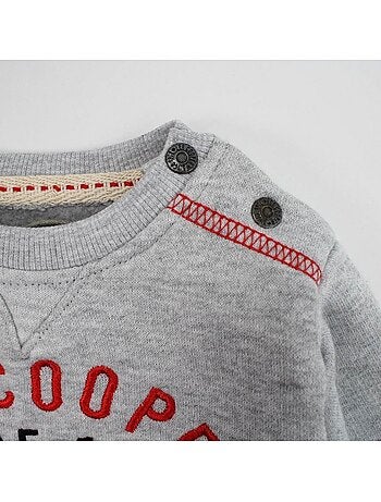 Lee Cooper - Conjunto camiseta de manga larga con chaqueta y pantalón bebé