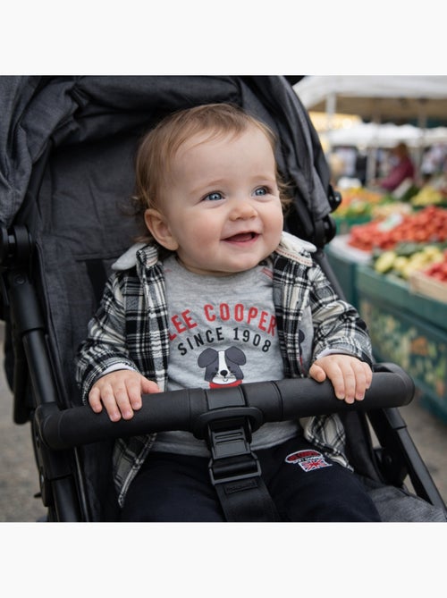 Lee Cooper - Conjunto camiseta de manga larga con chaqueta y pantalón bebé - Kiabi