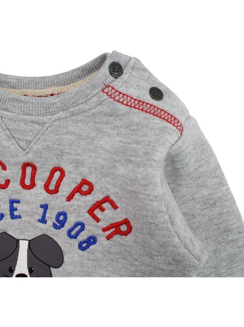 Lee Cooper - Conjunto camiseta de manga larga con chaqueta y pantalón bebé - Kiabi Lee Cooper - Conjunto camiseta de manga larga con chaqueta y pantalón bebé - Kiabi