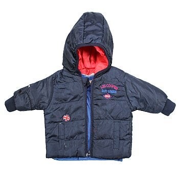 Lee Cooper - Conjunto camiseta manga larga con abrigo y pantalón bebé