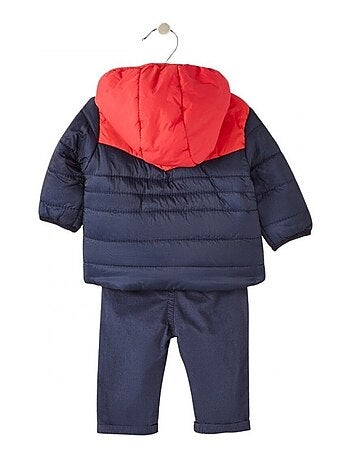 Lee Cooper - Conjunto camiseta manga larga con abrigo y pantalón bebé