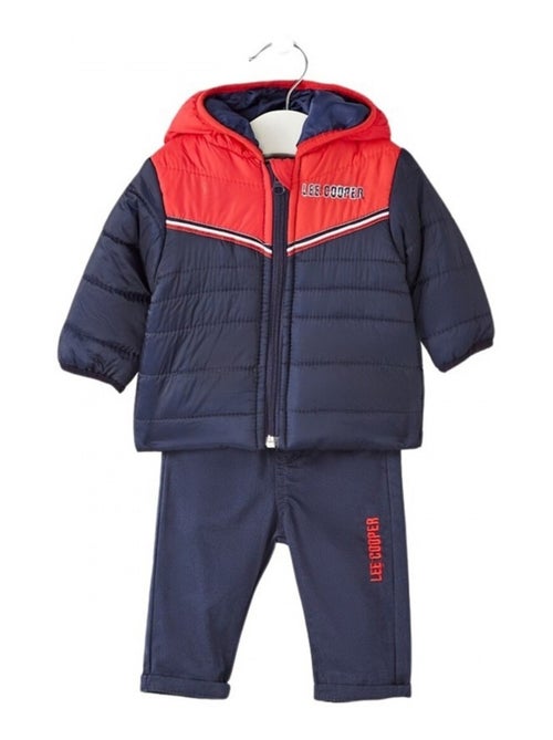 Lee Cooper - Conjunto camiseta manga larga con abrigo y pantalón bebé - Kiabi