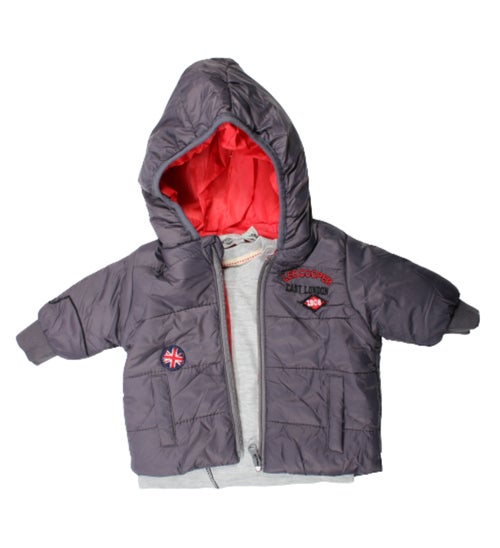 Lee Cooper - Conjunto camiseta manga larga con abrigo y pantalón bebé - Kiabi