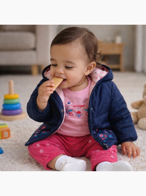 Lee Cooper - Conjunto camiseta y pantalón con chaqueta con capucha bebé niña - Kiabi