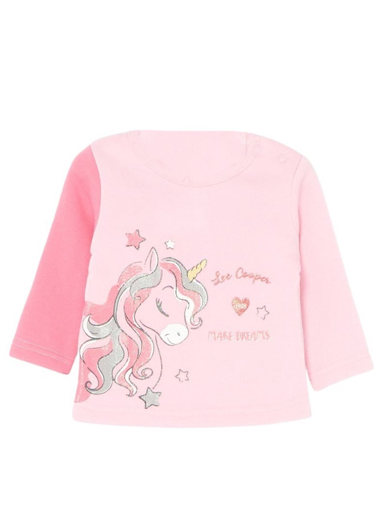 Lee Cooper - Conjunto camiseta y pantalón con chaqueta con capucha bebé Rosa - Kiabi