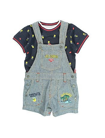 Lee Cooper - Conjunto camiseta y peto bebé