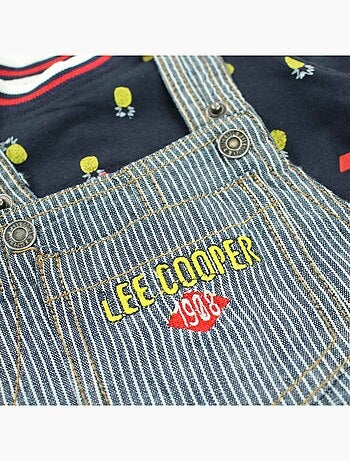 Lee Cooper - Conjunto camiseta y peto bebé