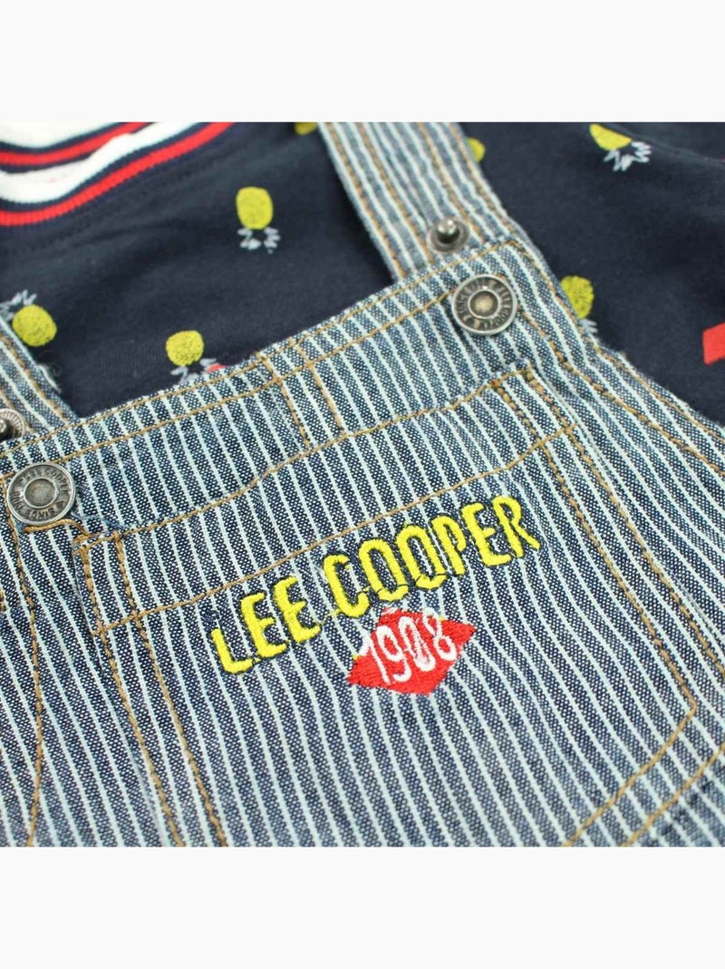 Lee Cooper - Conjunto camiseta y peto bebé Azul - Kiabi
